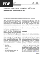 An Approach To Analyse Energy Consumption of An Iot System