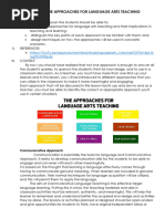 Module in Approaches For Language Arts Teaching