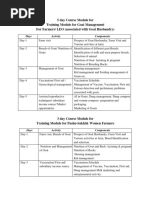 Training Modules On Goat Farming