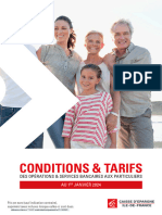 Conditions & Tarifs: Des Opérations & Services Bancaires Aux Particuliers