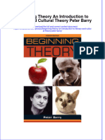 PDF Beginning Theory An Introduction To Literary and Cultural Theory Peter Barry Ebook Full Chapter