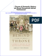 PDF Behind The Throne A Domestic History of The British Royal Household Adrian Tinniswood Ebook Full Chapter