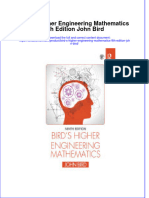 Full Chapter Bird S Higher Engineering Mathematics 9Th Edition John Bird PDF