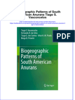 PDF Biogeographic Patterns of South American Anurans Tiago S Vasconcelos Ebook Full Chapter