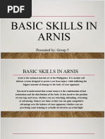 Group 5 Basic Skills in Arnis