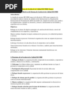 Sistema de Gestión de La Calidad ISO 9000