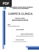 Carpeta Clínica Hospital Xoco UNITEC ADULTO