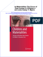 PDF Children and Materialities The Force of The More Than Human in Children S Classroom Lives Casey Y Myers Ebook Full Chapter