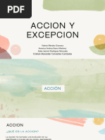 Acción y Excepción