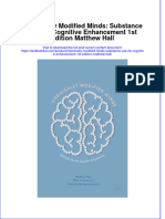 PDF Chemically Modified Minds Substance Use For Cognitive Enhancement 1St Edition Matthew Hall Ebook Full Chapter