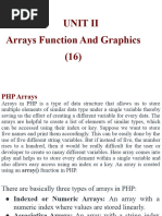 UNIT II Arrays Function and Graphics