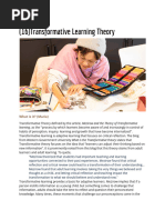 Transformative Learning Theory