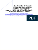 Full Chapter Cochrane Handbook For Systematic Reviews of Diagnostic Test Accuracy Wiley Cochrane Series Jul 12 2023 - 1119756162 - Wiley Blackwell 1St Edition Jonathan J Deeks PDF