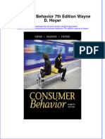 PDF Consumer Behavior 7Th Edition Wayne D Hoyer Ebook Full Chapter