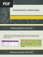 1 - Stoichiometric Relationships I