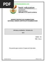 Physical Sciences P1 May June 2019 and Memo