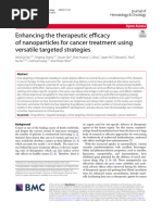 Enhancing The Therapeutic Efficacy of Nanoparticles For Cancer Treatment Using Versatile Targeted Strategies