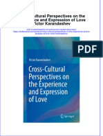 PDF Cross Cultural Perspectives On The Experience and Expression of Love Victor Karandashev Ebook Full Chapter