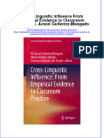 PDF Cross Linguistic Influence From Empirical Evidence To Classroom Practice M Juncal Gutierrez Mangado Ebook Full Chapter