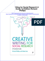 Full Chapter Creative Writing For Social Research A Practical Guide 1St Edition Richard Phillips PDF