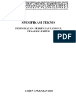 Spesifikasi Teknis Peningkatan Perkuatan Tanggul Penahan Lumpur