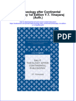 Full Chapter Dalit Theology After Continental Philosophy 1St Edition Y T Vinayaraj Auth PDF