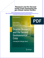 PDF Disaster Research and The Second Environmental Crisis Assessing The Challenges Ahead James Kendra Ebook Full Chapter