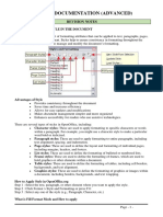 Digital Documentation Advanced Revision Notes