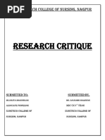 Final Research Critique