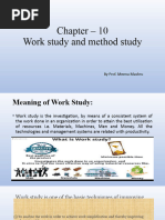 Chapter 10 Work Study and Method Study