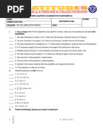 Third Quarterly Examination in Mathematics 4&5