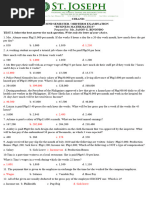 Business Mathematics Examination