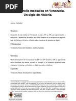 Desarrollo Mediatico en Venezuela Andres Canizalez