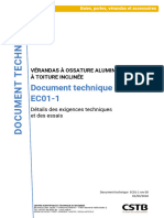 Ec01 Referentiel Ec01 Verandas A Ossature Aluminium Document Technique 1 Toiture Inclinee 01 03 2018 010318