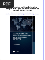 PDF Deep Learning For Remote Sensing Images With Open Source Software 1St Edition Remi Cresson Ebook Full Chapter