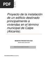 Camús - Proyecto de La Instalación Eléctrica de Un Edificio Destinado Principalmente A Viviendas ...