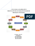 Reforma Del Manual de Elaboración y Presentación de Trabajo de Grado de Pregrado y Postgrado-2021-Definitivo