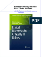 Full Chapter Ethical Dilemmas For Critically Ill Babies 1St Edition Eduard Verhagen PDF