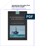 Textbook Eu Environmental Law and Policy First Edition David Langlet Ebook All Chapter PDF