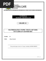 02 GR 12 MATH TOPIC TEST 4 OF 2020 - EUCLIDEAN GEOMETRY