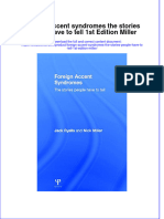 Textbook Foreign Accent Syndromes The Stories People Have To Tell 1St Edition Miller Ebook All Chapter PDF