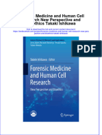 Textbook Forensic Medicine and Human Cell Research New Perspective and Bioethics Takaki Ishikawa Ebook All Chapter PDF