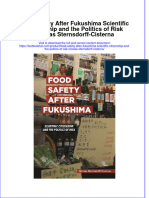 PDF Food Safety After Fukushima Scientific Citizenship and The Politics of Risk Nicolas Sternsdorff Cisterna Ebook Full Chapter