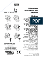 Manual Del Propietario Y Del Operador Chipeadoras Trituradoras de 3 Pulgadas Modelos