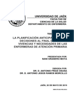 La Planificación Anticipada de Las Decisiones Al Final de La Vida: Vivencias Y Necesidades de Las Enfermeras de Atención Primaria