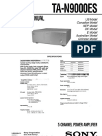 Service Manual: TA-N9000ES