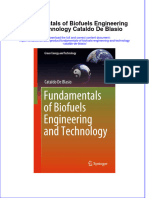 PDF Fundamentals of Biofuels Engineering and Technology Cataldo de Blasio Ebook Full Chapter