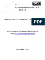 MANUAL DE INSTALACIÓN Y CONFIGURACIÓN DE DEV-cpp