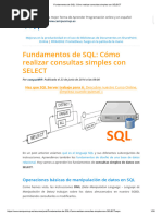 Fundamentos de SQL - Cómo Realizar Consultas Simples Con SELECT