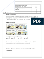 Avaliação Diagnóstia de Matemátia 8º Ano - 2024